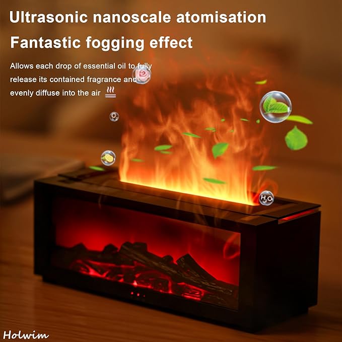 Flame Fireplace Aroma Diffuser – Turn Any Room Into a Cozy Sanctuary